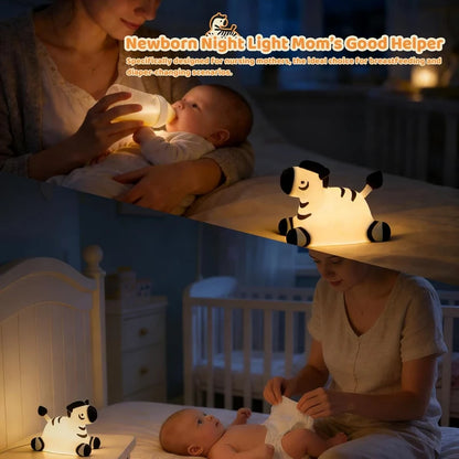 Zebra Silicone Night Light