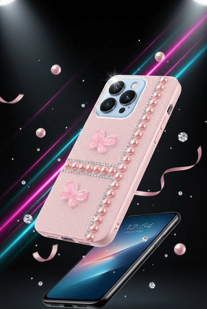 GlamPearl Butterfly Glitter Phone Case