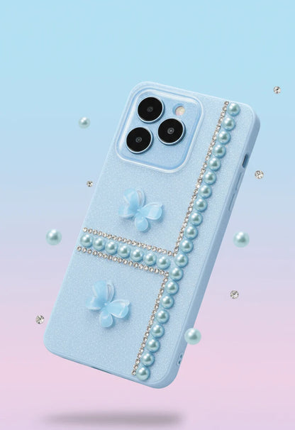 GlamPearl Butterfly Glitter Phone Case