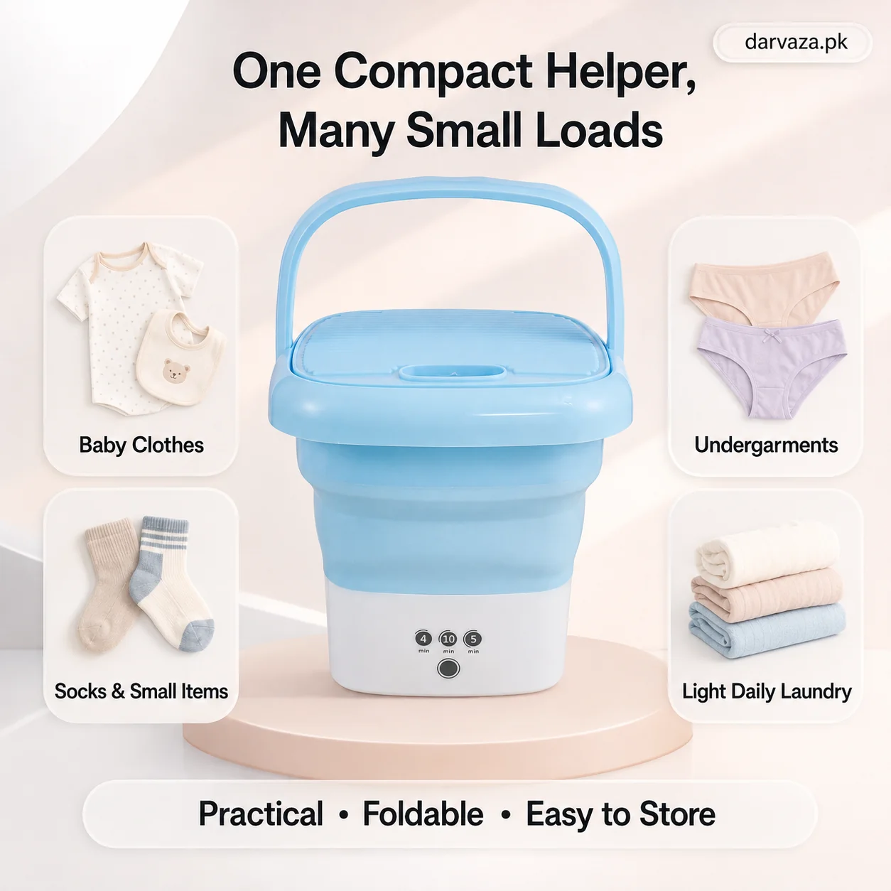 Foldable Mini Laundry Machine