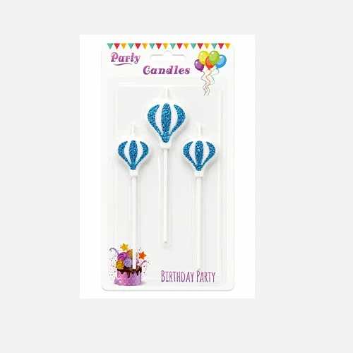 Glitter Balloon Cake Candles